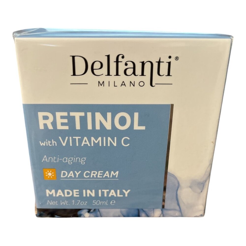 Delfanti Milano Retinol with Vitamin C Day Cream - 1.7 oz / 50 ml - Made in Ital